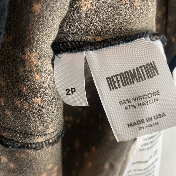 Reformation Dress Valentine Black Star PrintSweetheart Neck Mini Dress Size 2P - Picture 7 of 14